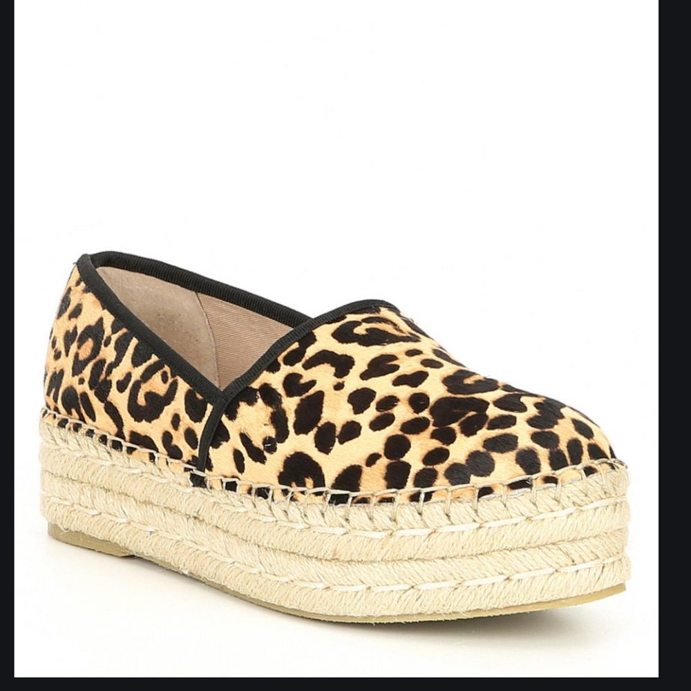 NWOT Steve Madden cheetah print espadrilles